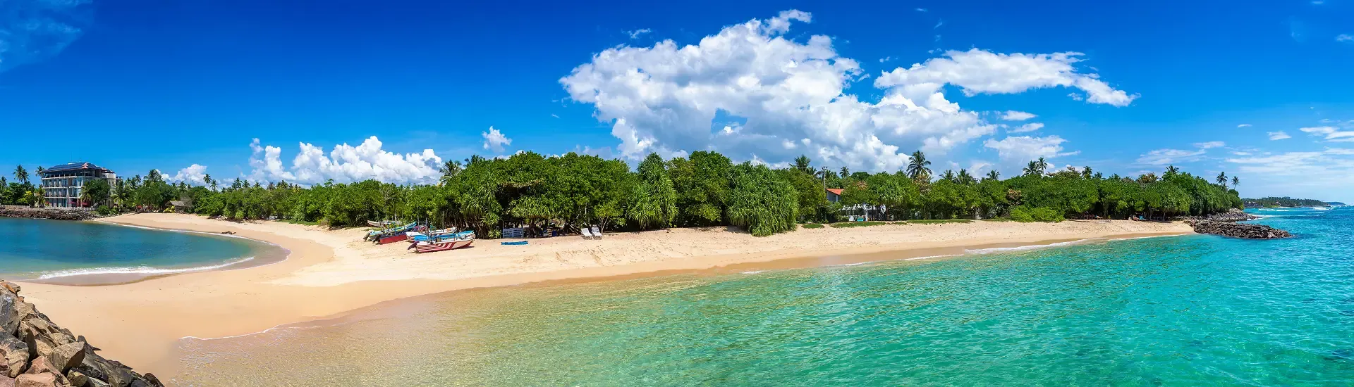 Tropischer Strand in Sri Lanka