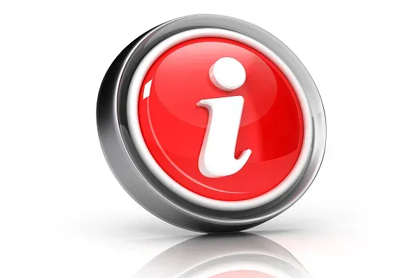 Rotes Informationssymbol als Hinweis auf die Vorteile einer Asien Kombireise bei AsiaGo