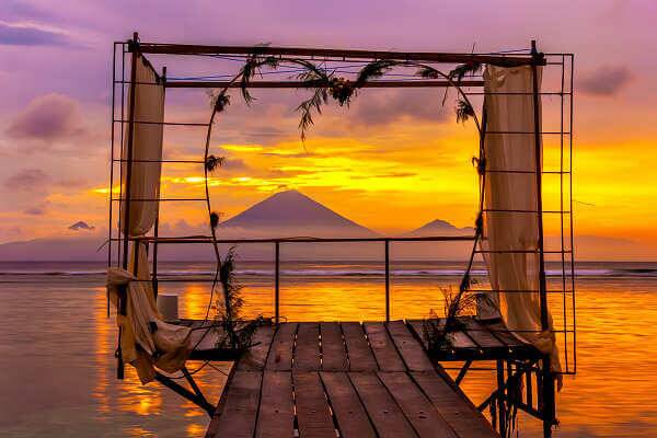 Lombok die Nachbarinsel von Bali, der Kuta Beach gehört zu den schönsten Stränden von Lombok