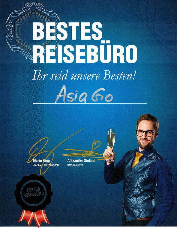 AsiaGo ausgezeichnet als bestes Reisebüro – persönliche Beratung, Qualität & Erfahrung