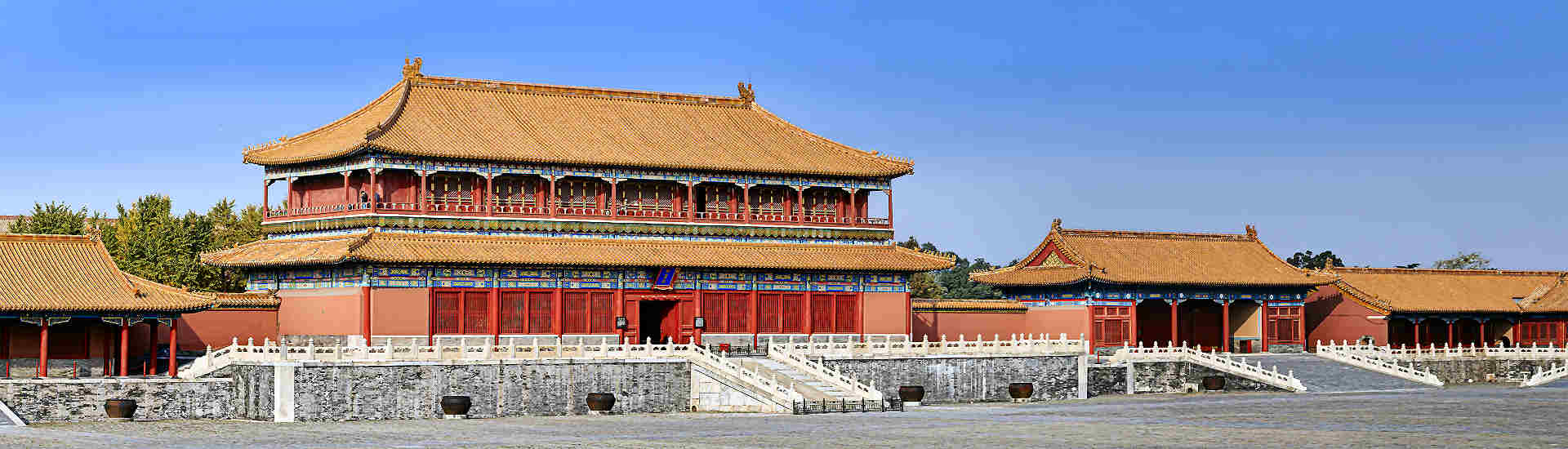 Bild der beeindruckenden Verbotenen Stadt, einem ikonischen Reiseziel in China