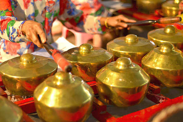Yogyakarta Gamelan - traditionelle Musik des Königspalastes
