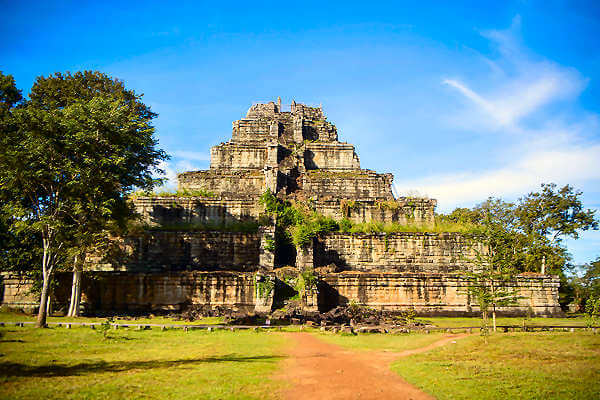 Die alte Hauptstadt Koh Ker von Kambodscha