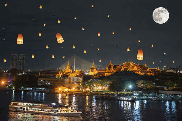 Wenn Sie Bangkok besuchen, dann sollten Sie auf jeden Fall eine Fahrt mit dem Chao Phraya Fluss machen