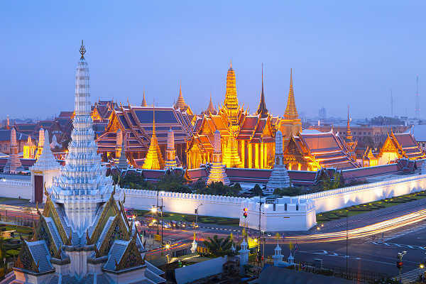 Der Königspalast in Bangkok war die offizielle Residenz der Könige von Thailand