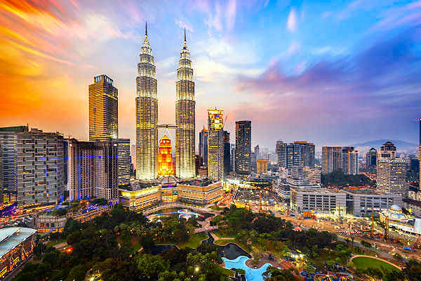 Grenzregion zwischen Thailand und Malaysia auf dem Weg nach Kuala Lumpur