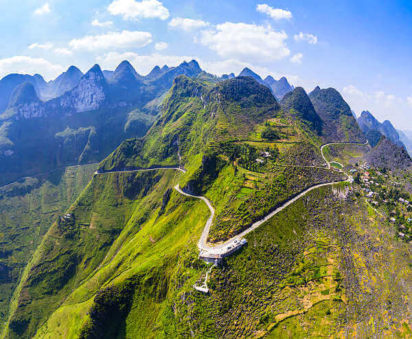 Ha-Giang-Provinz in Vietnam ein Highlight davon ist der Meo Vac Pass Der Meo Vac Pass in Vietnam