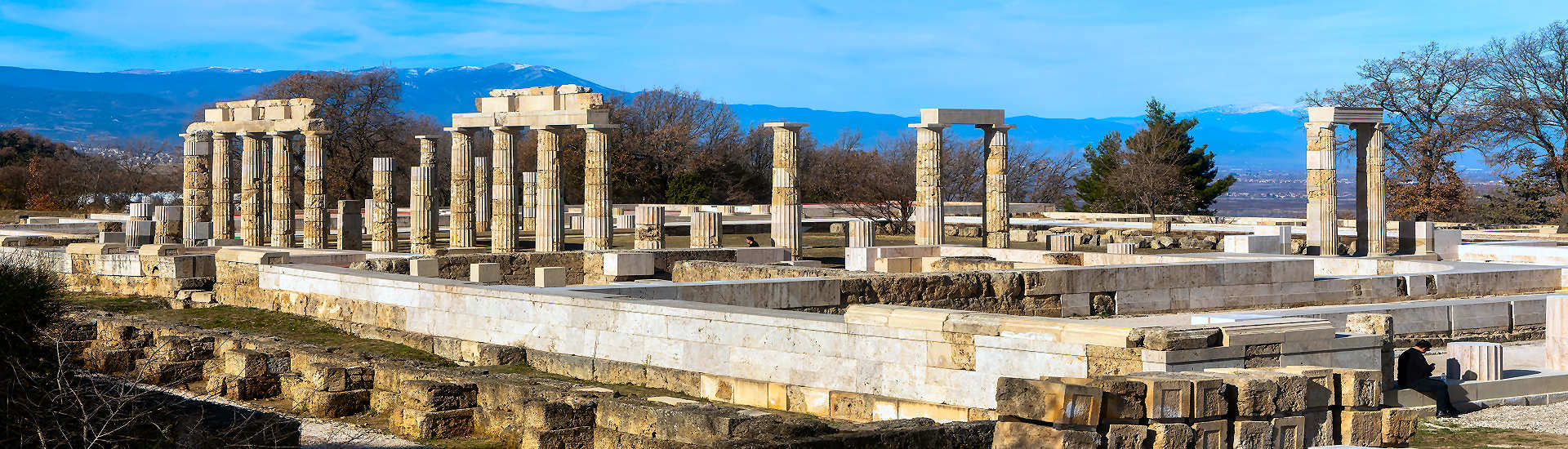 Vergina: Der Palast von Aigai – Historisches Erbe Griechenlands Antiker Palast von Aigai in Vergina, Griechenland – Archäologische Stätte