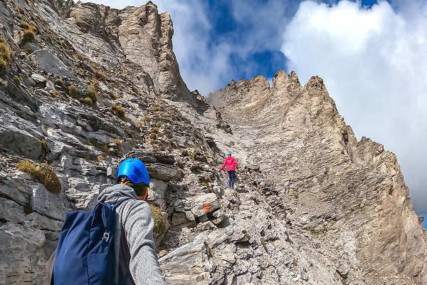 Der Aufstieg zum Mytikas – Gipfelerlebnis auf dem Olymp in Griechenland Aufstieg zum Mytikas, dem höchsten Gipfel des Olymps in Griechenland