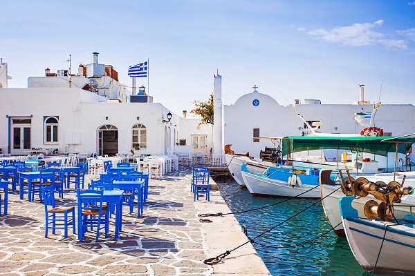 Naoussa – Charmantes Fischerdorf auf Paros Malerischer Hafen von Naoussa auf Paros