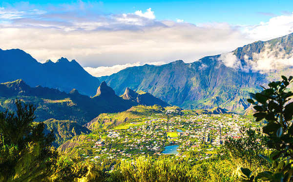 der am dichtesten besiedelte Talkessel der Insel La Reunion