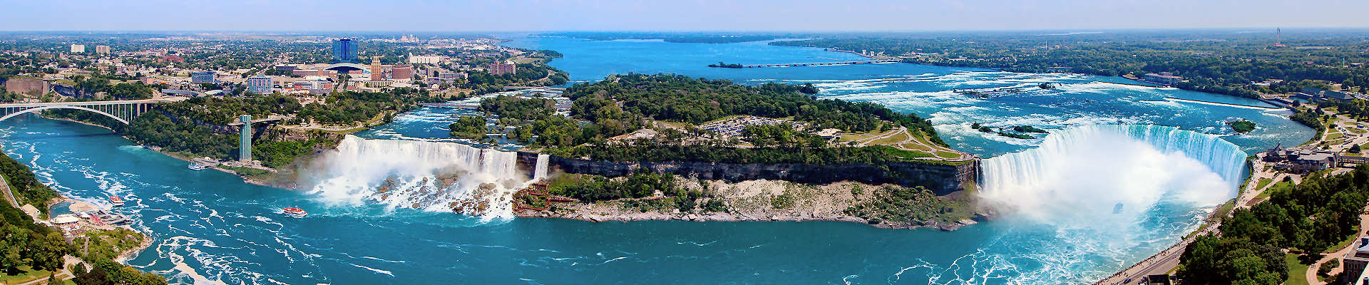 Spektakuläre Aussicht auf die Niagarafälle