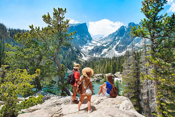 Atemberaubende Aussicht auf die Rocky Mountains