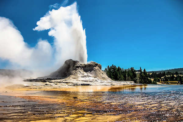 Atemberaubende Landschaft des Yellowstone Nationalparks